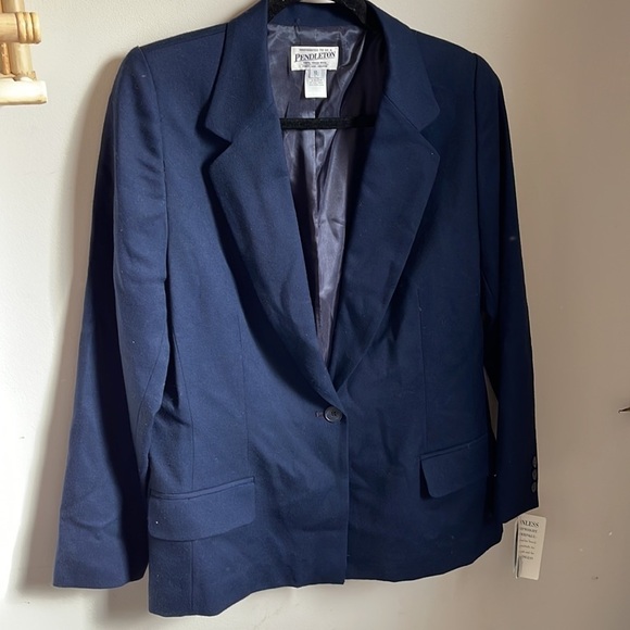 *NWT Vintage Pendleton 100% Virgin Wool Blazer - Picture 6 of 6